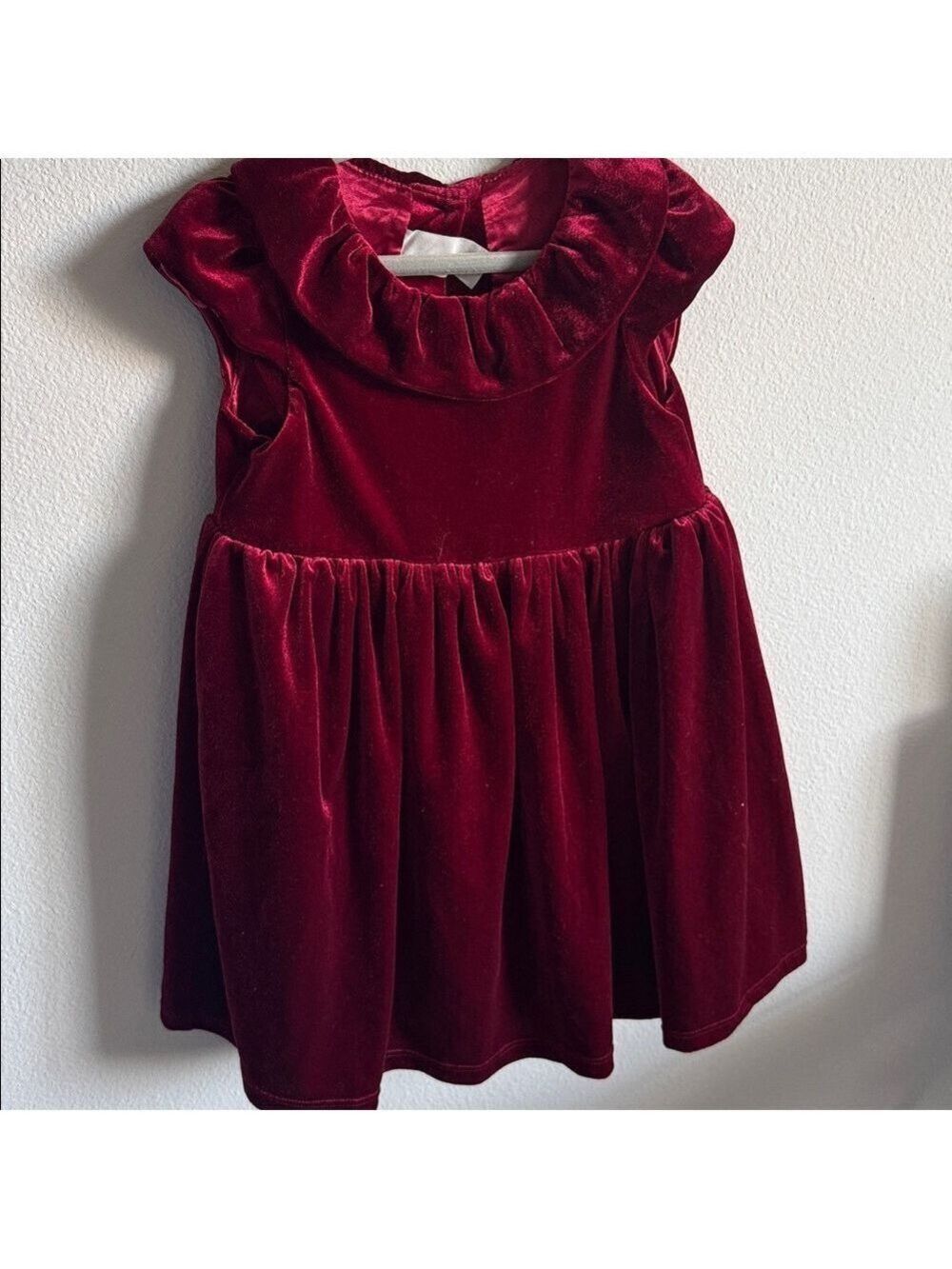 H&M Velvet Kids Dress - Rich Burgundy